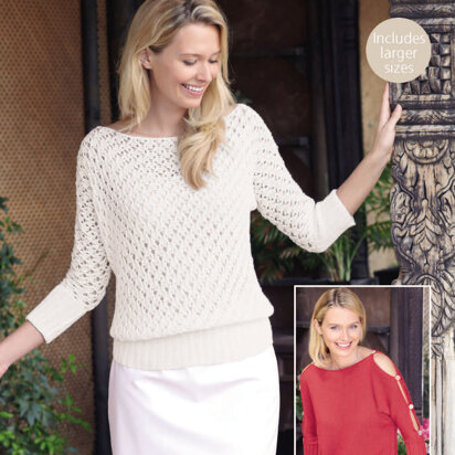 Woman's Tops in Sirdar Summer Linen DK - 8137 - Downloadable PDF