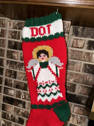 Angel Vintage Stocking