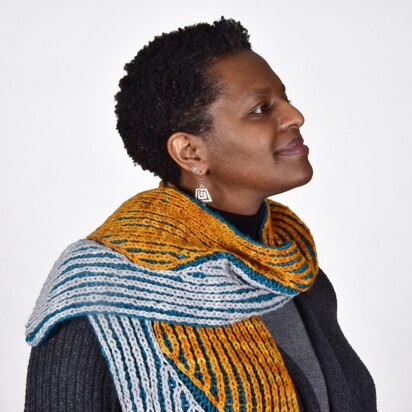 Slalom Scarf - knitting pattern