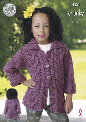 Jacket & Gilet in King Cole Chunky - 4421 - Downloadable PDF