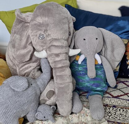 Edmund Elephant Cuddly Knitted Toy