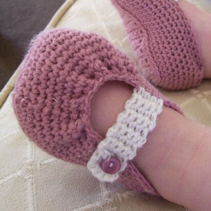 Rosie mary jane on sale crochet baby shoes