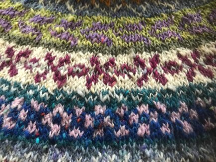 Fairisle dress for girl #6