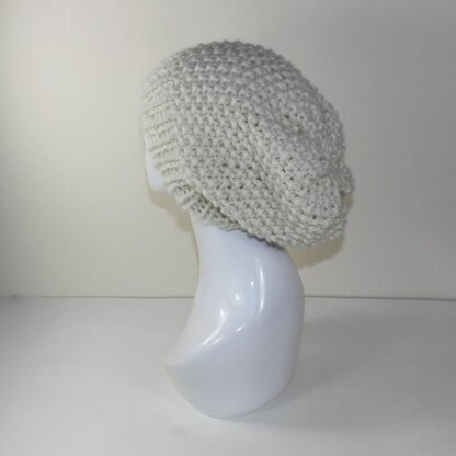 Super Chunky Moss Stitch Slouch Hat