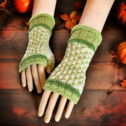 Lattice Fingerless Gloves