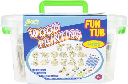 New Image Group Kelly's Crafts Wood Painting Fun Tub - Woodland Friends