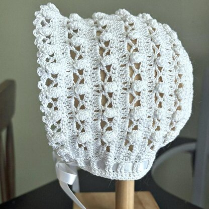 Baby Boy Christening Set Popcorn Stitch