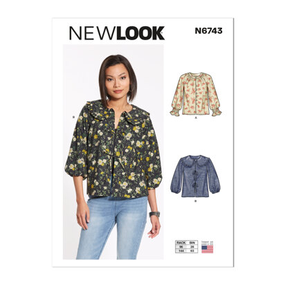 New Look Misses' Tops 6743 - Paper Pattern, Size 8-10-12-14-16-18-20