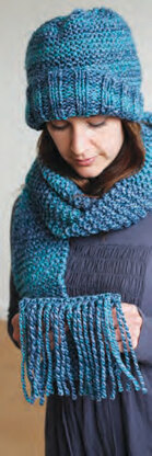 Beanie & Scarf in Ella Rae Twist - ER12-02 - Downloadable PDF