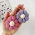 Crochet flower keychain amigurumi pattern Bag charm Crochet car mirror hanging