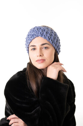 Twisted Headband in Lion Brand Basic Stitch Anti Microbial Thick&Quick - M23004BSAMTQ - Downloadable PDF