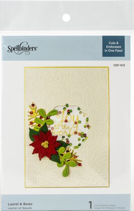 Spellbinders Cutting Embossing Folders - Laurel & Bows