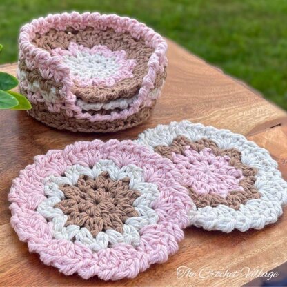 Magnolia Coasters And Holder Set