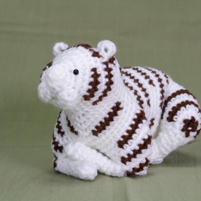 White tiger amigurumi / ホワイトタイガーのあみぐるみ