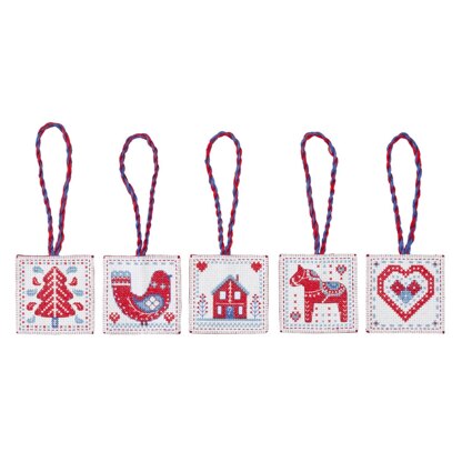 Anchor Nordic Decorations Cross Stitch Kit - 7 x 7 cm - AKE0016-00001