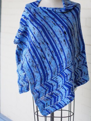 Ocean Current Poncho