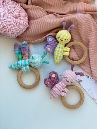 Baby Teether Butterfly and Dragonfly