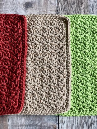 Wattle Stitch Washcloth