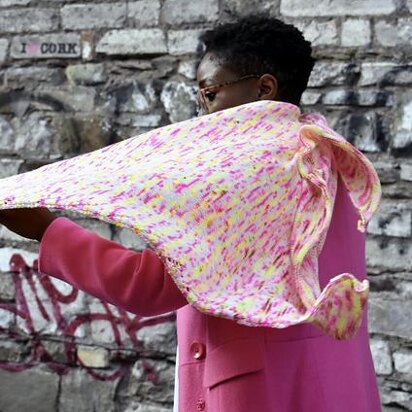 Porch Light Wrap - knitting pattern
