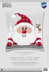 Vervaco Santa in a Plaid Hat Cushion Front Chunky Cross Stitch Kit - 40cm x 40cm