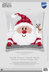 Vervaco Santa in a Plaid Hat Cushion Front Chunky Cross Stitch Kit - 40cm x 40cm