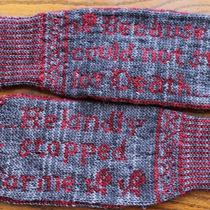 Morbid Mittens - knitting pattern