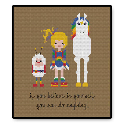 Rainbow Brite - PDF Cross Stitch Pattern