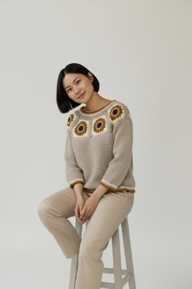Sunflower Granny Sweater