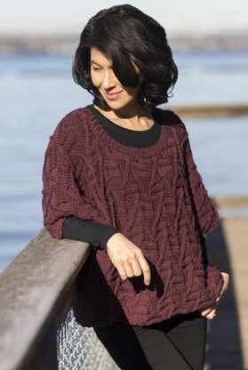 Dartmouth Poncho in Cascade Yarns 220 Superwash Merino - W744 - Downloadable PDF