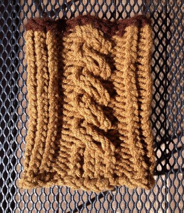 Simple Cabled Boot Toppers