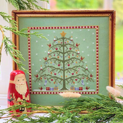 Historical Sampler Company Christmas Eve Cross Stitch Kit - 23cm x 22cm