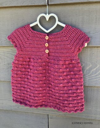 Crochet baby dress - Sylvia Bobble Dress