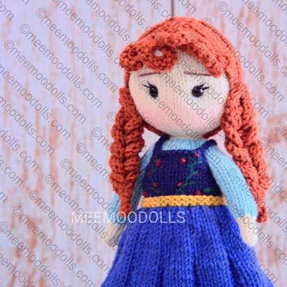 ANNA. Knitting doll pattern.