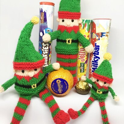 Christmas Elf Smartie tube, chocolate orange etc