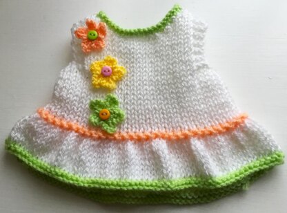 32cm doll flower dress set