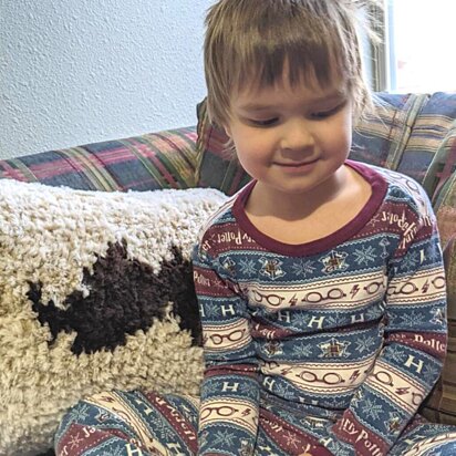 Fuzzy Mustache Pillow