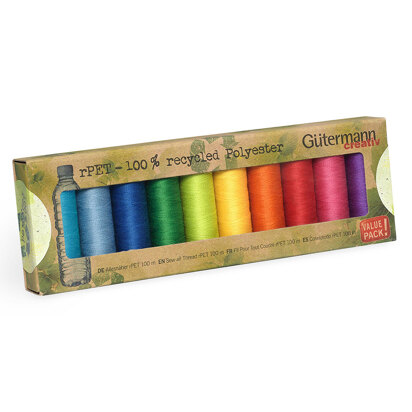 Gutermann Sew-All: Recycled: 10 x 100m: Assorted Pack #2