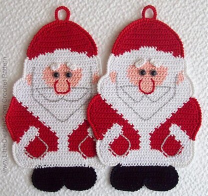 039 Santa Claus, Father Christmas, Father Frost Decor or Potholder Ravelry