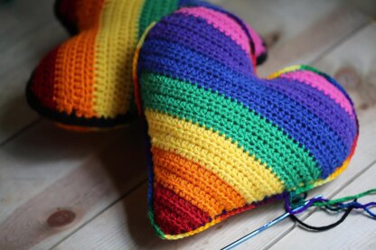 Rainbow Heart Plush