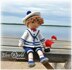 Sailor boy knitted doll