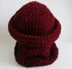 Chunky Roll Brim Hat and Cowl