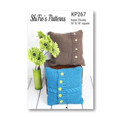 267-Super Chunky Cushions Knitting Pattern #267