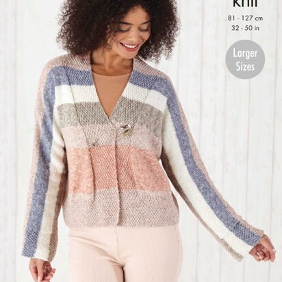 Cardigans Knitted in King Cole Harvest DK - 5790 - Downloadable PDF