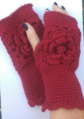 Rose Wrist Warmers