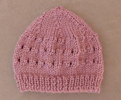 Poppy - Babies eyelet stitch beanie