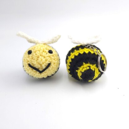 Baby Bee Keychain with Wings