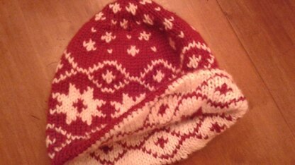 Reversible Winter Star Hat