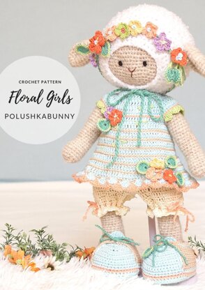 Floral Girls Crochet Outfit Pattern