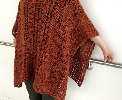 Crochet Poncho Pattern: Perks-Me-Up Poncho