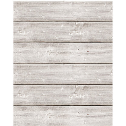 Hampton Art Jillibean Soup Mix The Media Wooden Plank - 18"X24" Weathered White